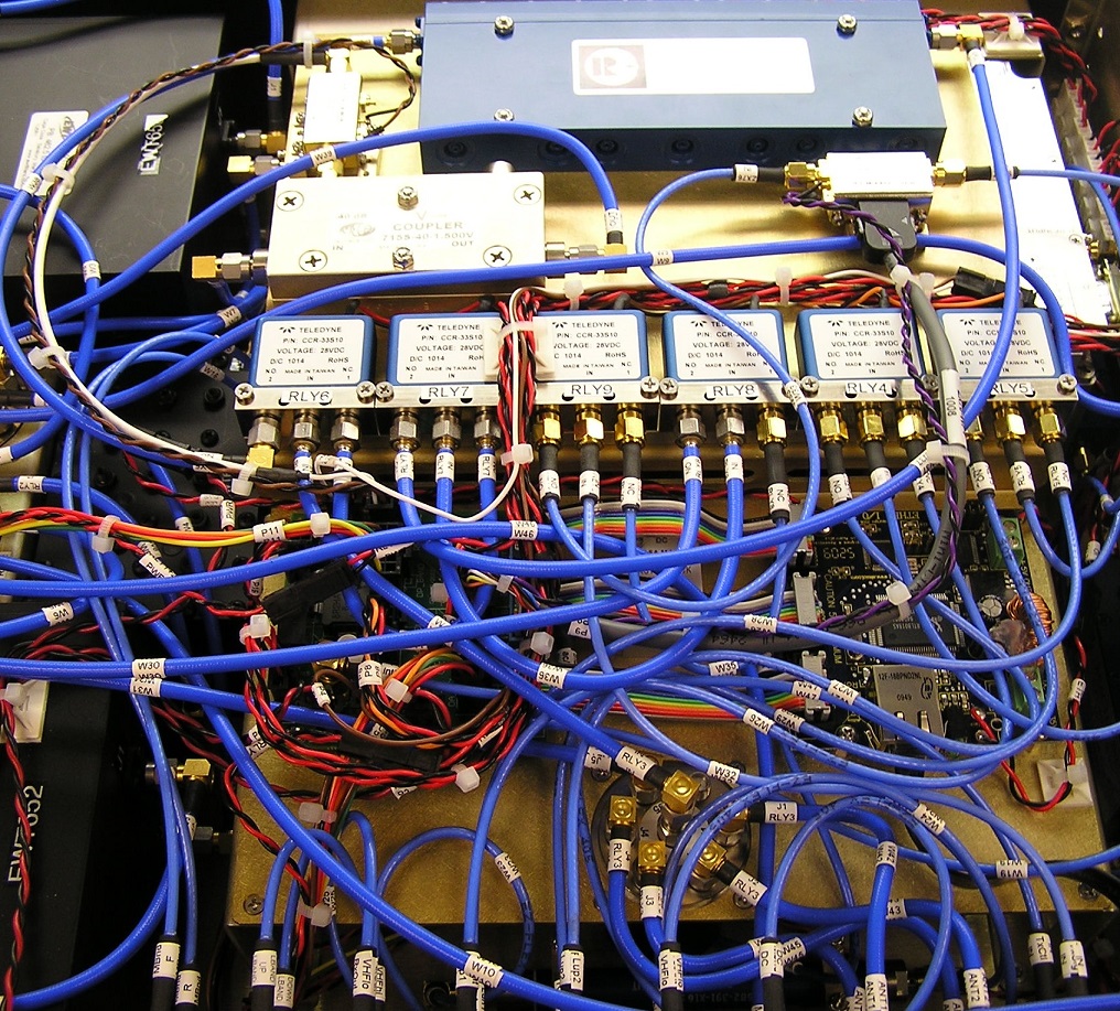 Custom RF filter, amplifier, and switch chassis